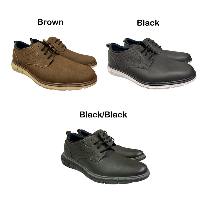 Dockers Men's Fontera 24 Lace Up Casual Dress Shoe with Padded Tongue & Heel Cup