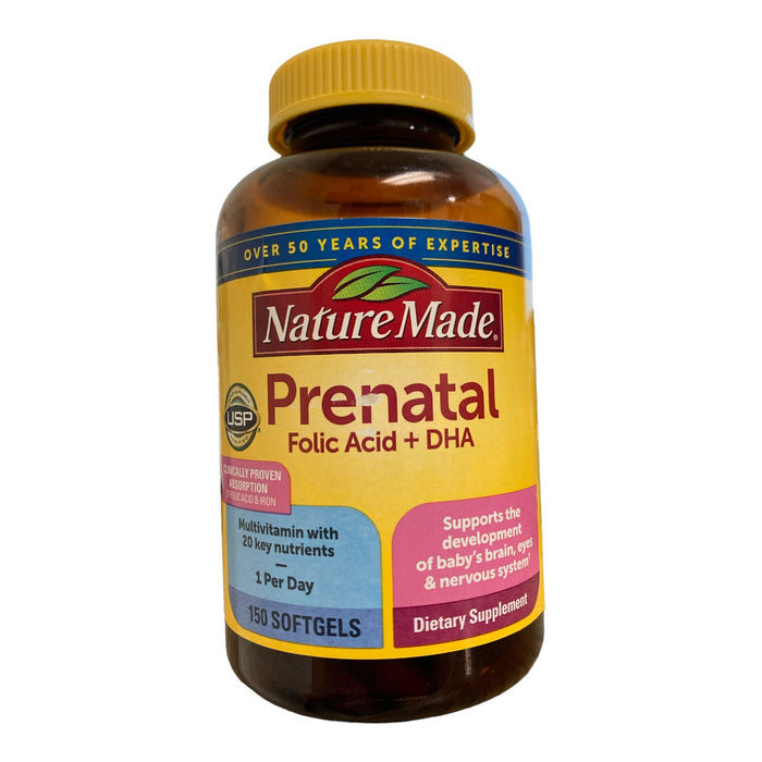 Nature Made Gluten-Free Prenatal + DHA Softgels, 200mg, 150 ct.
