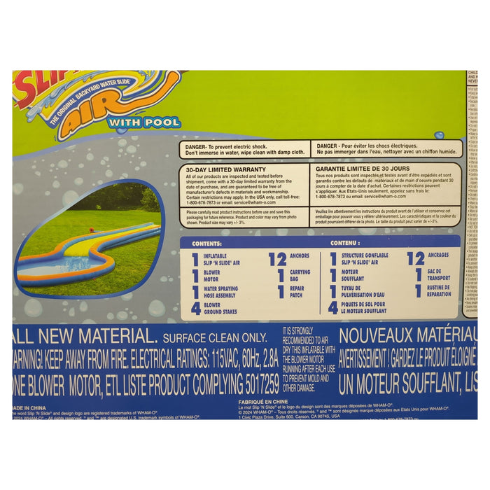 Wham-O 28' Constant Air Slip 'N Slide with Pool, Multicolor