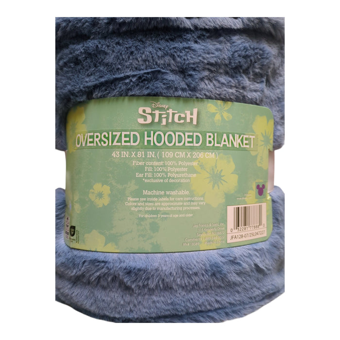 Adult Licensed Character Hooded Faux Fur Blanket with Front Pockets,  43" x 81"