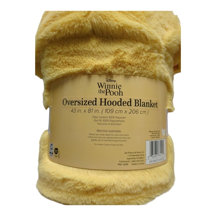 Adult Licensed Character Hooded Faux Fur Blanket with Front Pockets,  43" x 81"