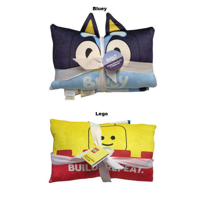 Jay Franco Character Pillow & Fleece Throw Blanket Set