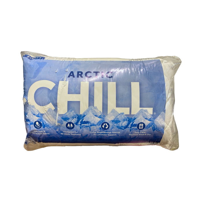 Arctic Chill Super Soft Cooling Fabric Bed Pillow, 2pk, White