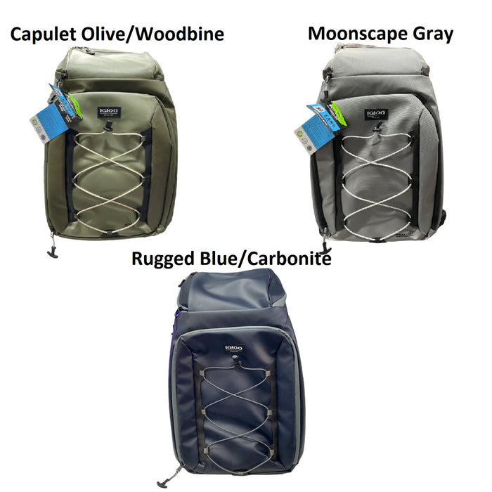 Igloo Maxcold+ Element Insulated 36 Can Cooler Bag Backpack
