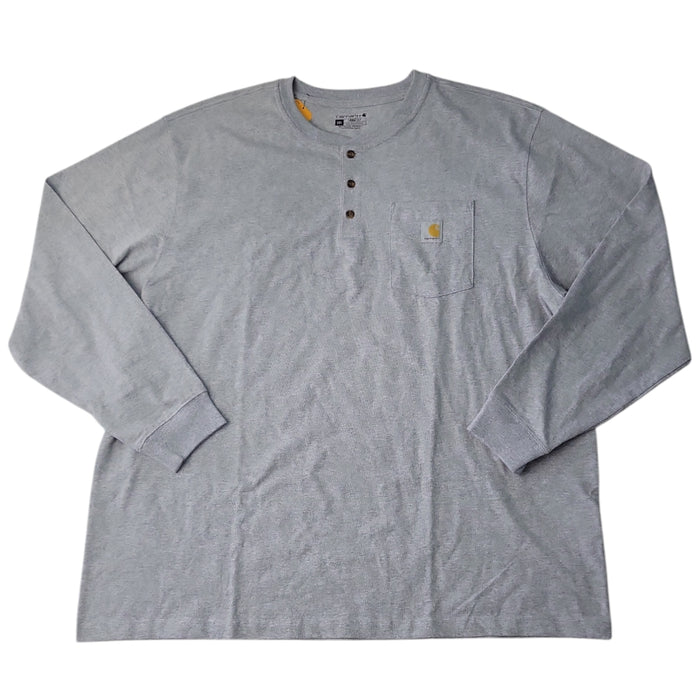 Carhartt Men's Loose Fit Heavyweight Long-Sleeve Henley T-Shirt