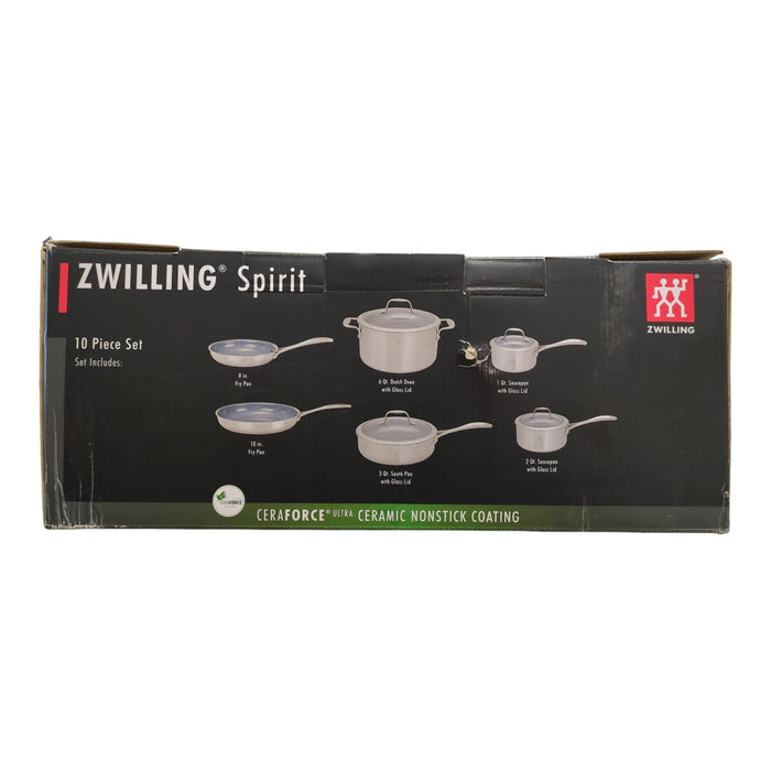 ZWILLING J.A. HENCKELS Spirit 10-Piece Stainless-Steel Nonstick Cookware Set