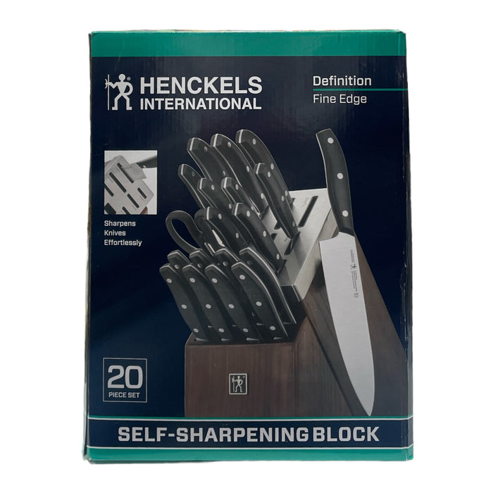 Henckles Definition 20 Piece Self Sharpening Knife Block Set, Fine Edge