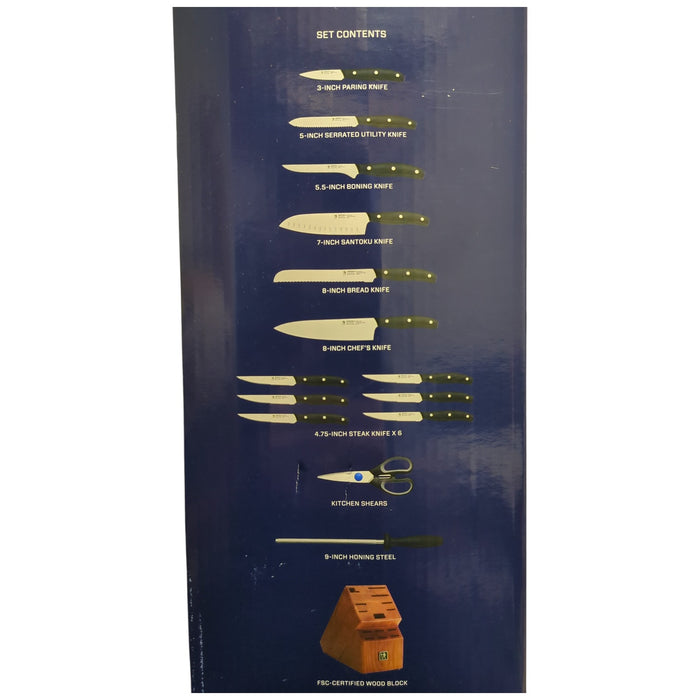 Henckels Definition Fine Edge Knife & Block Set, 15pc