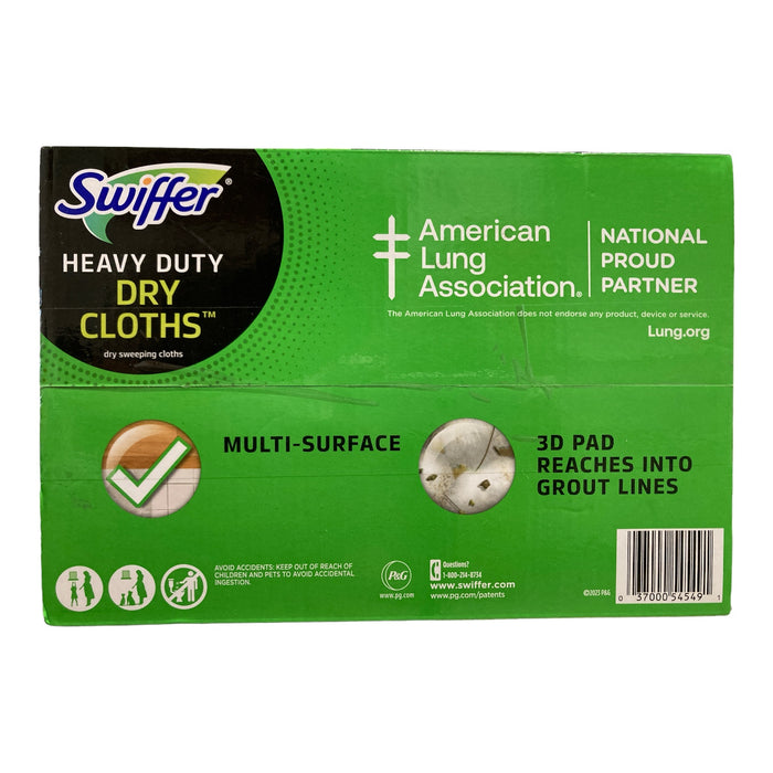 Swiffer Sweeper Heavy Duty Dry Floor Cleaner Cloths, 50ct