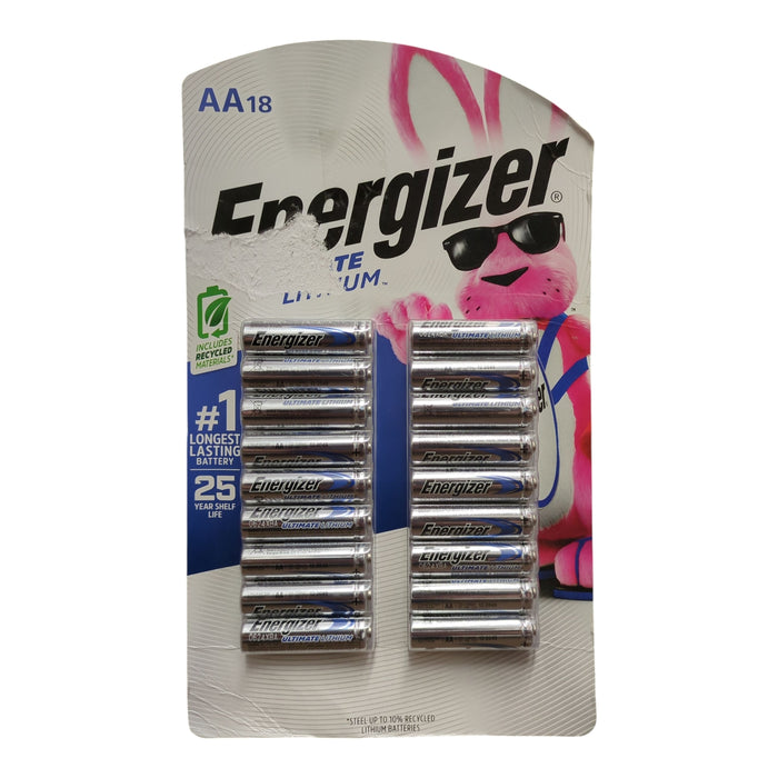 Energizer Ultimate Lithium Leak-Proof AA Batteries, 18pk