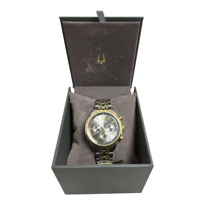 Bulova Classic Two-Tone Stainless Steel Watch, Grey Dial, 98A215