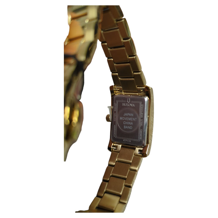 Bulova Women's Classic Diamond Gold-Tone Bracelet Watch, 21mm, 97P175