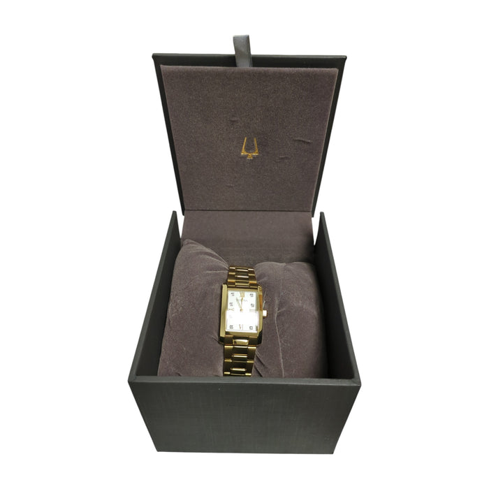 Bulova Women's Classic Diamond Gold-Tone Bracelet Watch, 21mm, 97P175