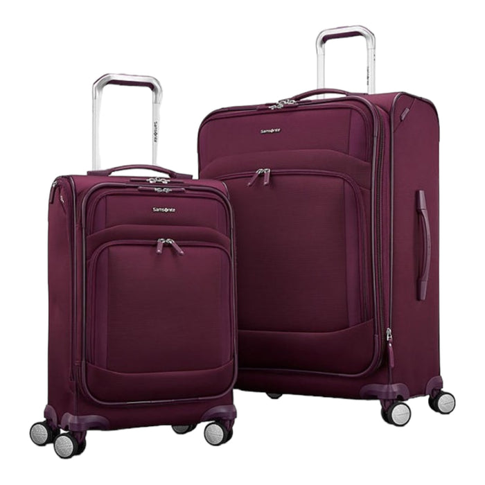 Samsonite Xpression LTE Softside Spinner 2 Piece Luggage Set, Deep Purple