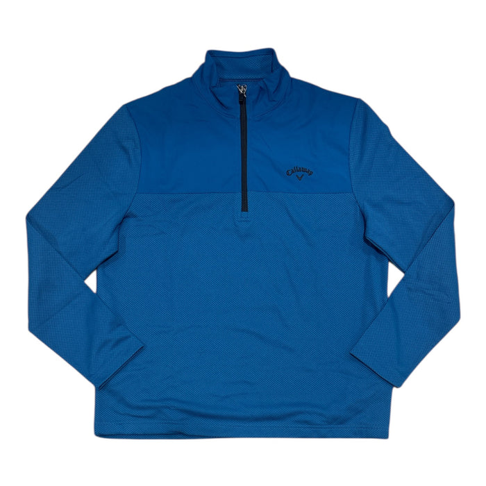 Callaway Men's Quarter Zip UPF 50 Collared Pullover w/ Pockets