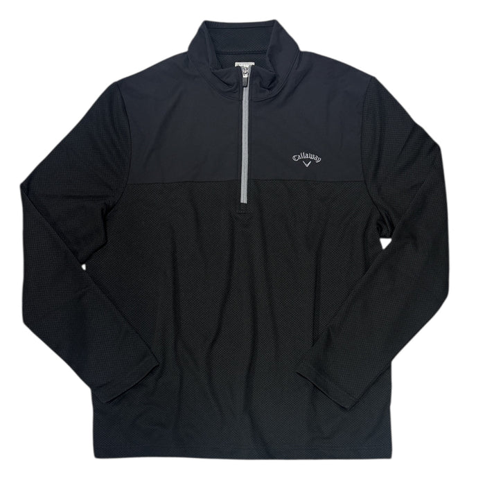 Callaway Men's Quarter Zip UPF 50 Collared Pullover w/ Pockets