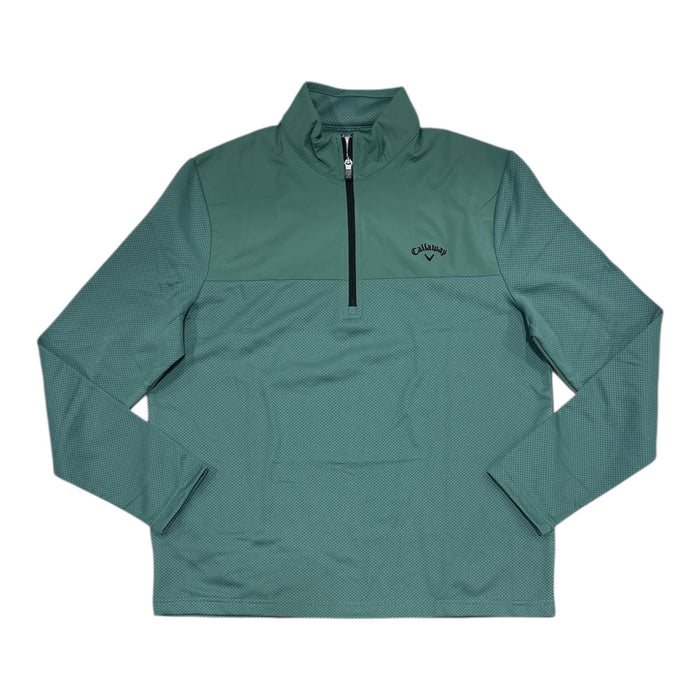 Callaway Men's Quarter Zip UPF 50 Collared Pullover w/ Pockets