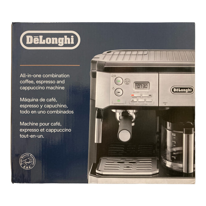 DeLonghi All-In-One Drip Coffee, Espresso, Cappuccino Machine, BC0430