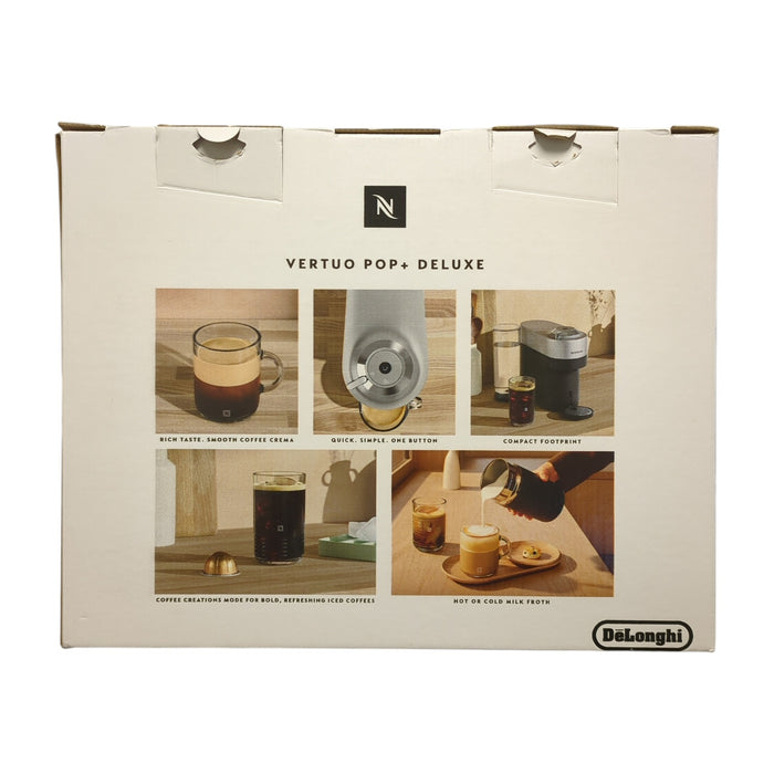 Nespresso Vertuo Pop+ De'Longhi Deluxe Coffee Maker with Milk Frother *No Pods*