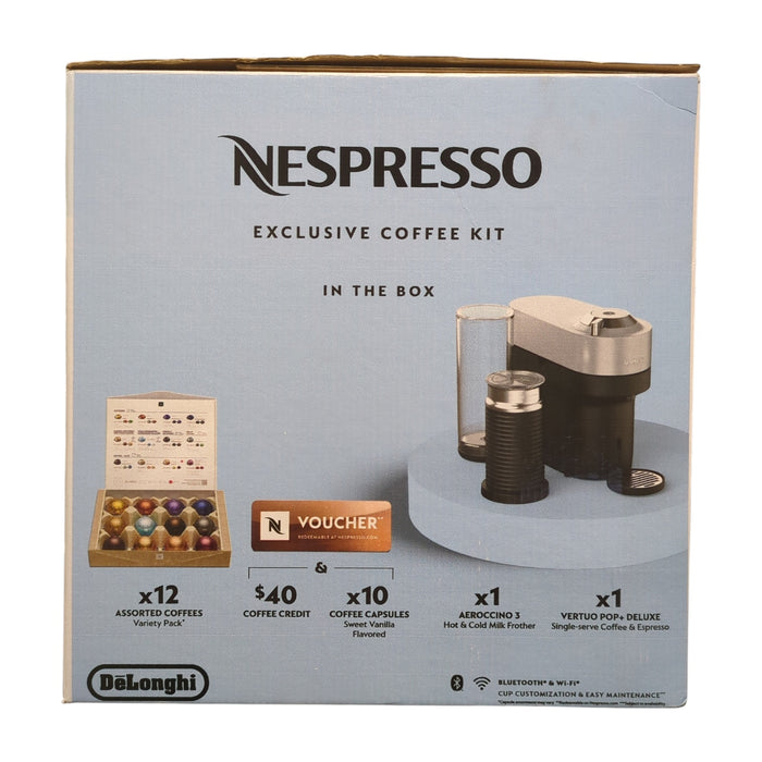 Nespresso Vertuo Pop+ De'Longhi Deluxe Coffee Maker with Milk Frother *No Pods*