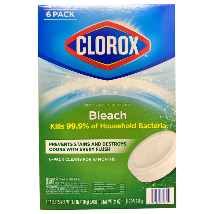 Clorox Ultra Clean Tablets Toilet Bowl Cleaner, 6ct, 3.5oz