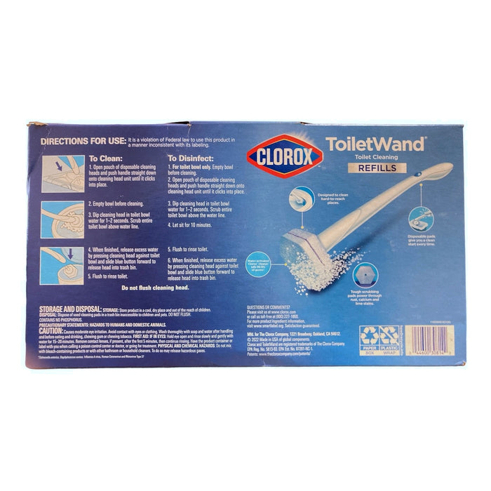 Clorox ToiletWand Toilet Bowl Cleaner Kit, 1 ToiletWand, 36 Refills