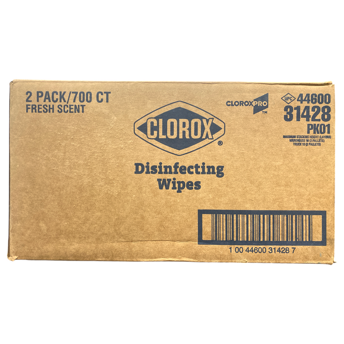 Clorox Professional Disinfecting Wipes Refills, Fresh Scent, 700 wipes/pk., 2pk