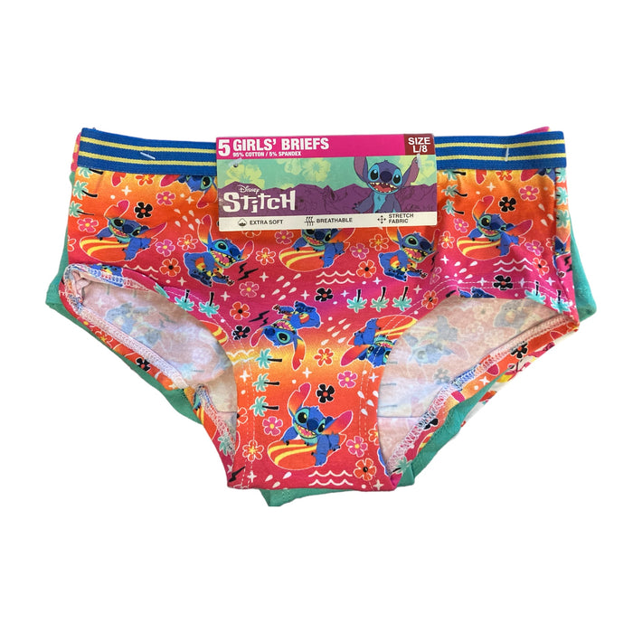 Disney Characters Girl's 5 Pack Extra Soft Breathable Stretch Briefs