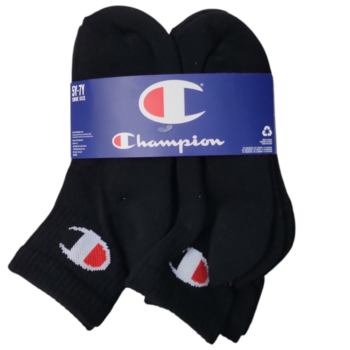 Champion Kids Breathable Moisture Wicking 8-Pack Quarter Sock