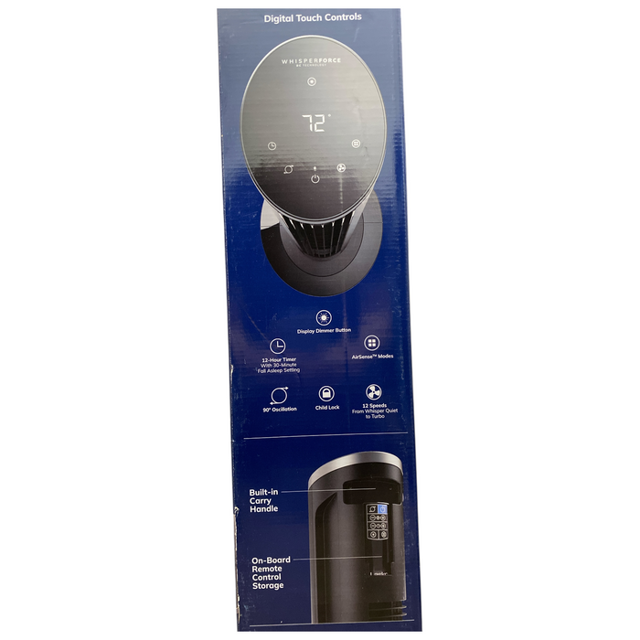 Lasko 42" Oscillating 12-Speed DC Tower Fan with Remote, TDC425
