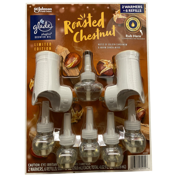 Glade PlugIns Scented Oil, 2 Warmers + 6 Refills