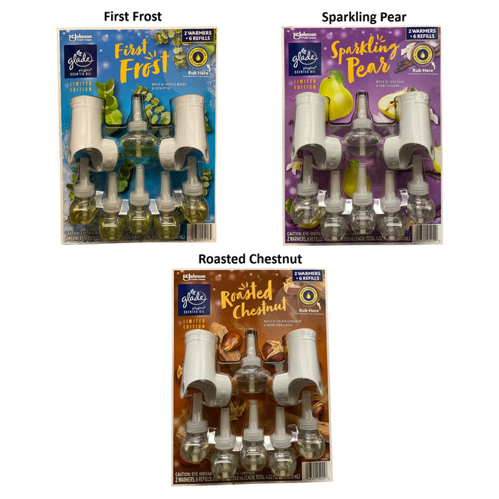 Glade PlugIns Scented Oil, 2 Warmers + 6 Refills