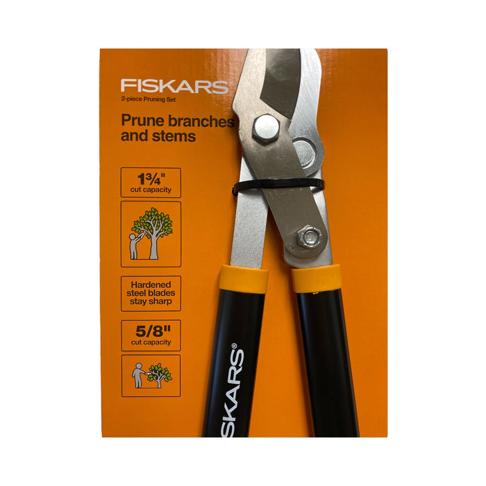 Fiskars Lopper & Pruner Set, Branches and Stem Pruning 2pc