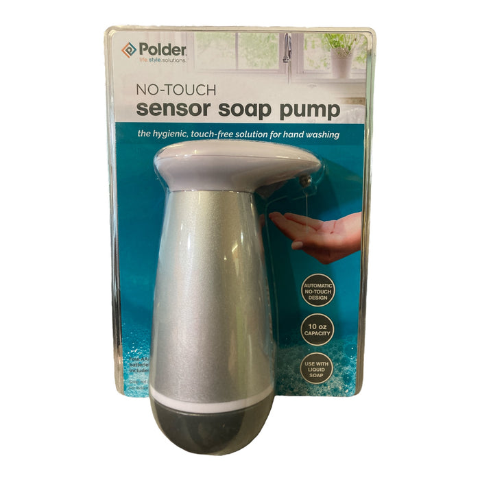 Polder No-Touch Sensor Liquid Soap Pump, 10 oz Capacity