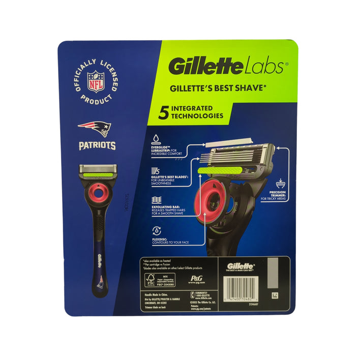 Gillette Labs NFL Men's Razor, Handle & 8 Cartridges