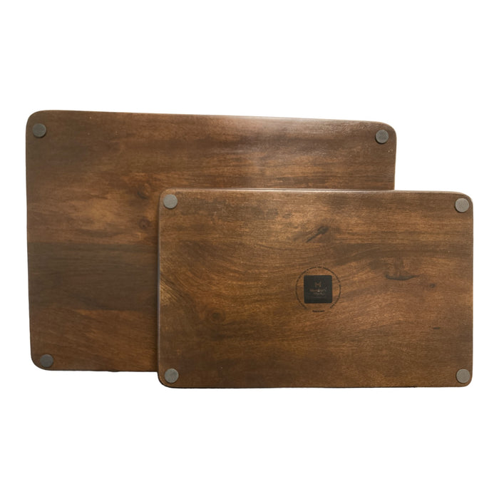 Member's Mark Mango Wood Rectangular Serving Trays, Set of Two