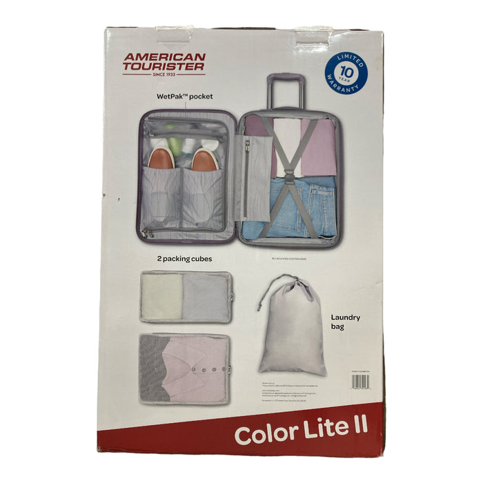 American Tourister ColorLite II 2-Piece Hard Side Luggage Set, Lilac