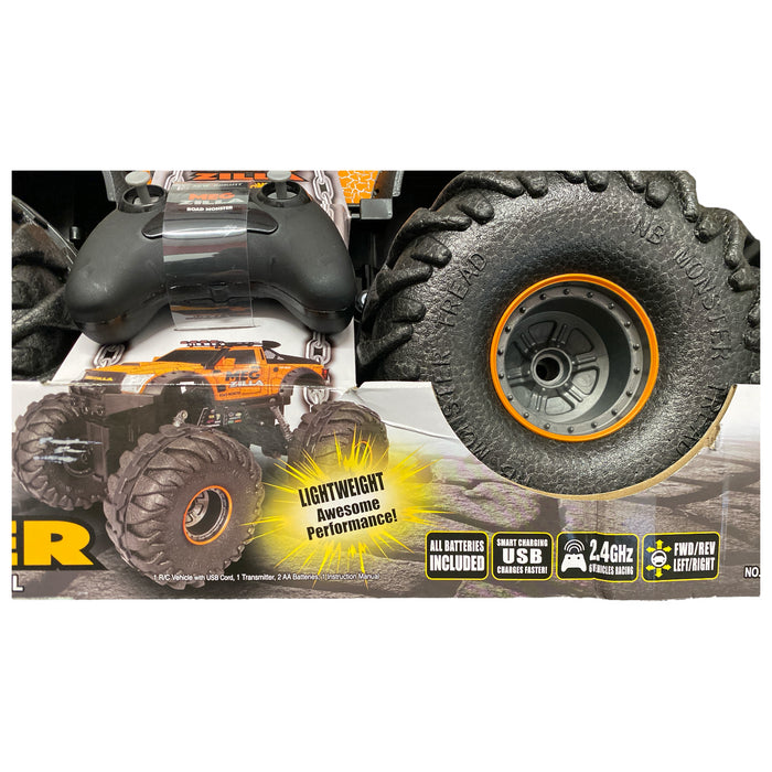 New Bright 1:8 Scale RC Monster Truck, Rechargeable Battery, Megzilla