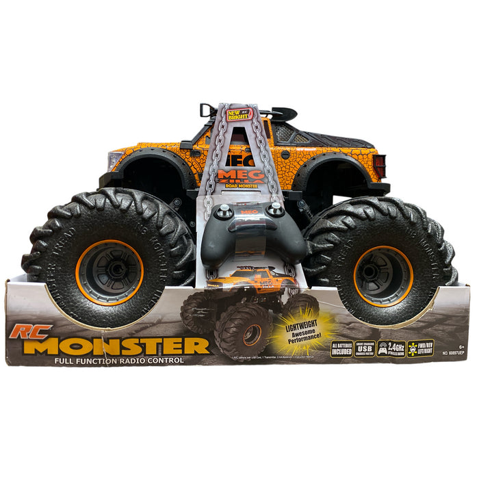 New Bright 1:8 Scale RC Monster Truck, Rechargeable Battery, Megzilla