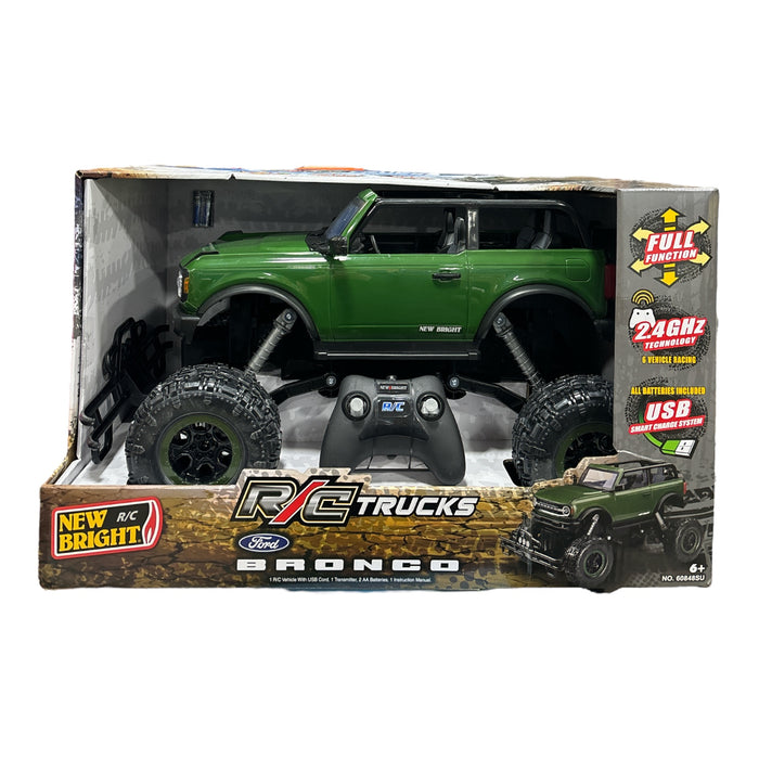 New Bright 1:8 Radio Control 9.6V R/C Truck - Ford Bronco, 2.4GHz, Ages 6+