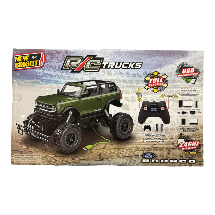 New Bright 1:8 Radio Control 9.6V R/C Truck - Ford Bronco, 2.4GHz, Ages 6+