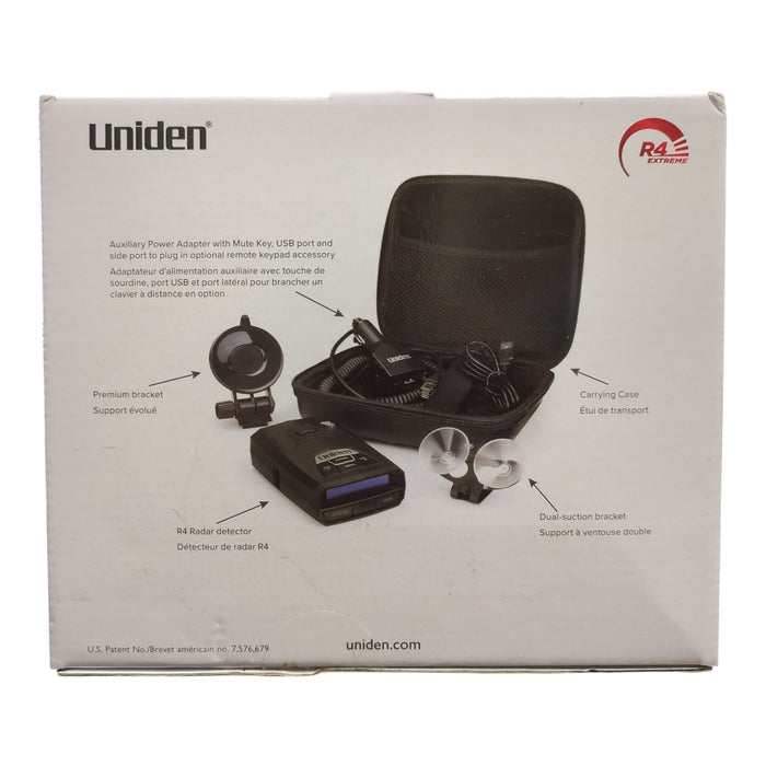 Uniden R4 Extreme Long-Range Radar/Laser Detector, Extra Car Kit, Black