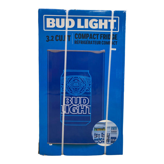 Bud Light Compact Refrigerator with Adjustable Temperature Control, 3.2 Cu. Ft