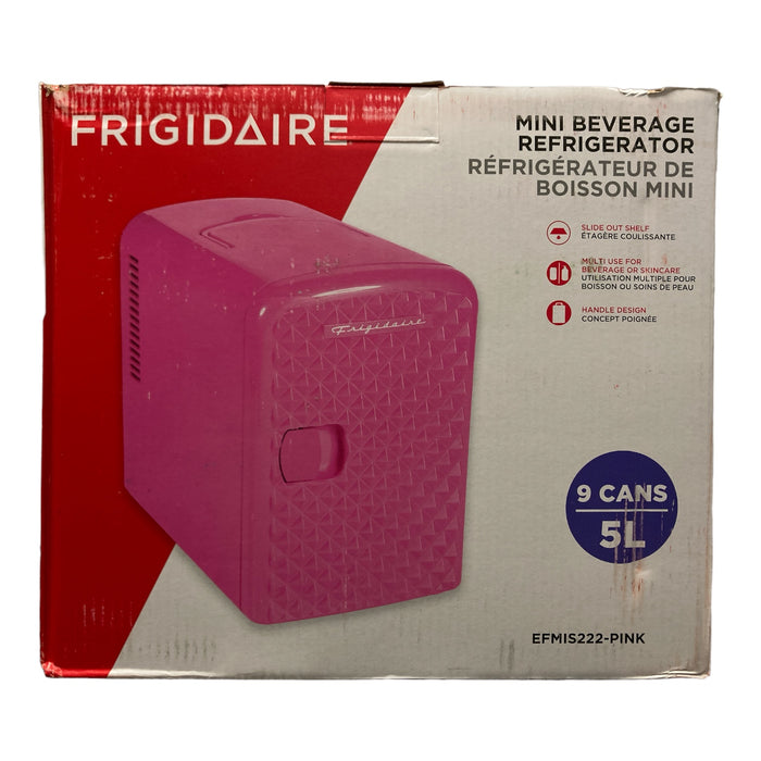 Frigidaire Diamond 9 Can Mini Beverage Cooler, Pink