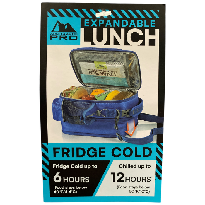 Arctic Zone Pro Expandable Lunch Bag, Includes Water Bottle/Food Containers