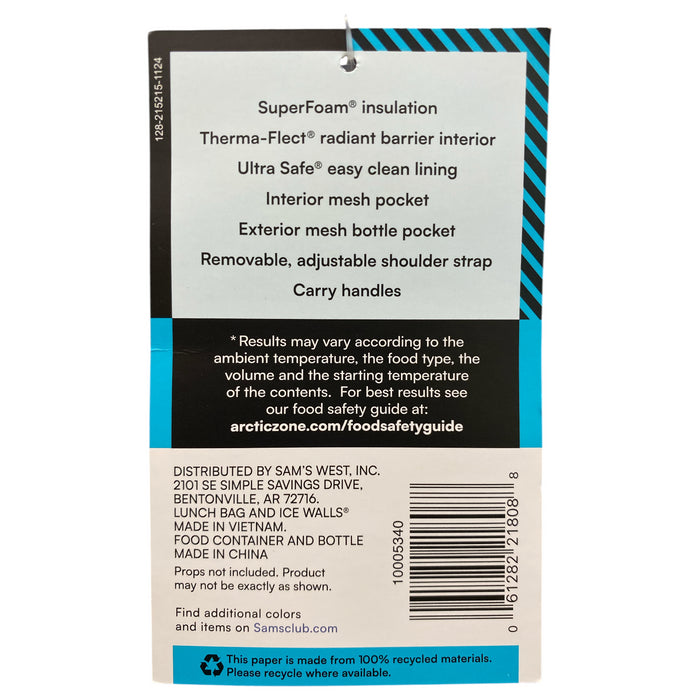 Arctic Zone Pro Expandable Lunch Bag, Includes Food Containers/Bottle