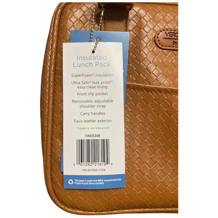 Veronica Jamison by Arctic Zone Faux Leather Lunch Bag with Food Containers