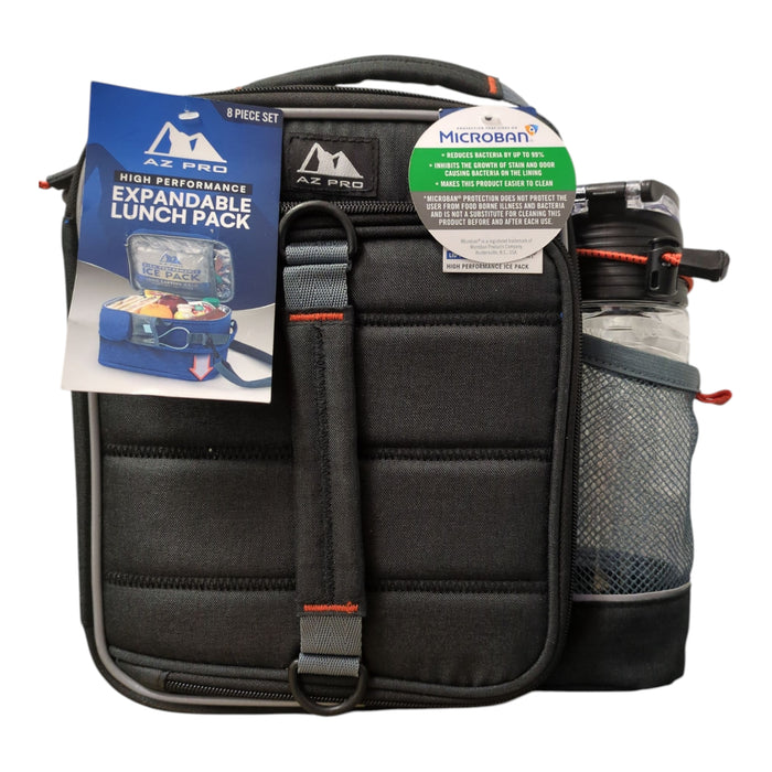 Arctic Zone Pro Expandable Extra Capacity Lunch Pack, Black