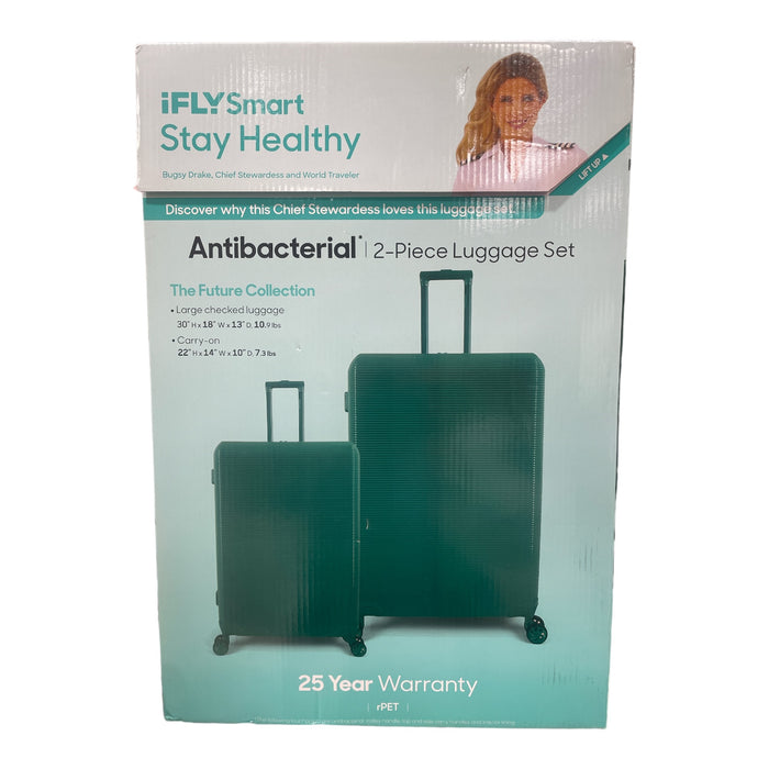 iFLY Smart Future Collection 2-Piece Antibacterial Travel Set, Teal
