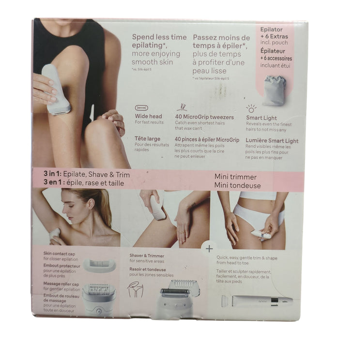 Braun Silk-epil Series 7 Epilator, Woman's Electric Razor Shaver Kit